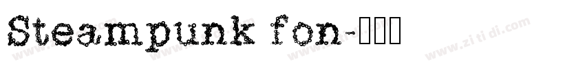 Steampunk fon字体转换